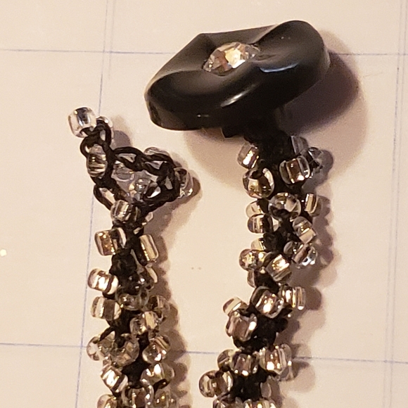 HAND CRAFTED "Hollywood" Bead Crochet Necklace and Bracelet Set - Picture 4 of 5